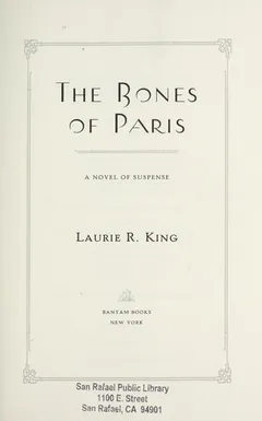 Cover of The Bones of Paris