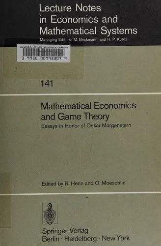 Cover of Mathematical Economics and Game Theory