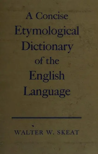 Cover of Concise Etymological Dictionary