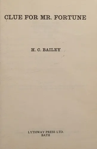 Cover of A Clue for Mr. Fortune