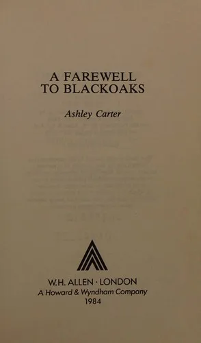 Cover of A Farewell to Blackoaks