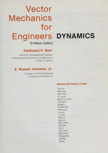 Cover of Vector Mechanics for Engineers, Dynamics