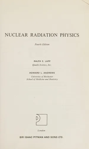 Cover of Nuclear Radiation Physics