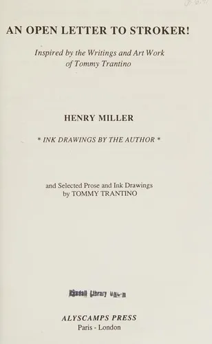 Cover of An Open Letter to Stroker!