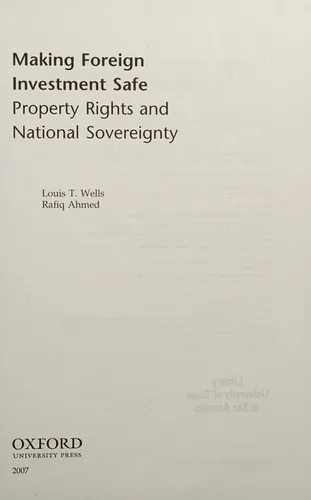 Cover of Making Foreign Investment Safe