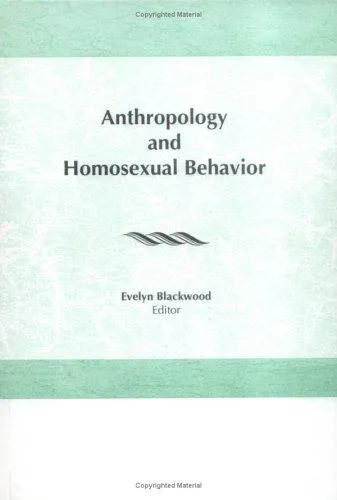 Cover of Anthropology and Homosexual Behavior