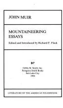 Cover of Mountaineering Essays
