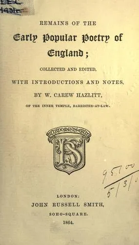 Cover of Remains of the Early Popular Poetry of England