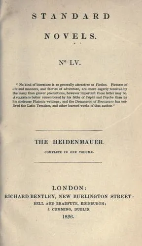 Cover of The Heidenmauer (the Heathens’ Wall); or the Benedictines