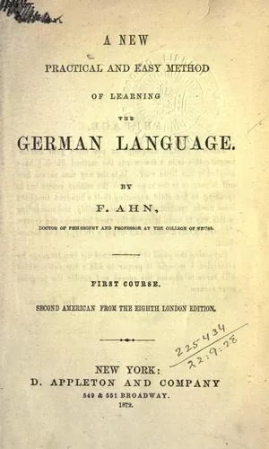 Cover of A New Practica and Easy Method of Learning the German Language