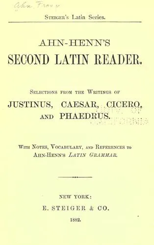 Cover of Ahn-Henn’s Second Latin Reader