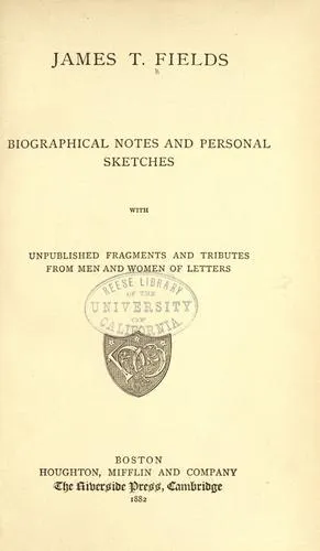 Cover of James T. Fields