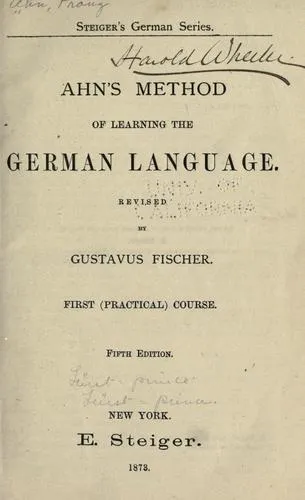 Cover of Method of Learning the German Language.