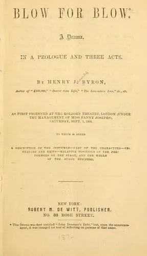 Cover of Blow for Blow