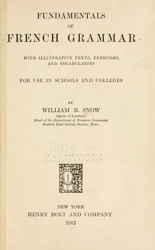 Cover of Fundamentals of French Grammar