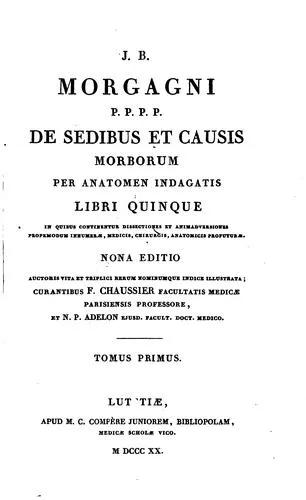 Cover of De sedibus et causis morborum per anatomen indagatis