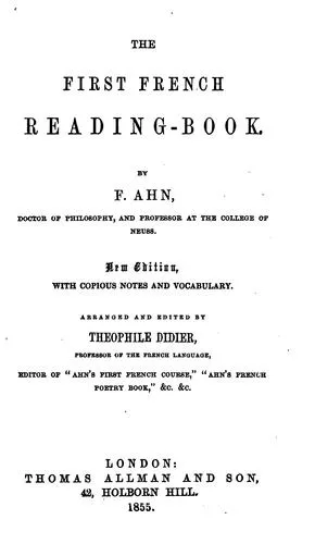 Cover of The First French Reading-book, by F. Ahn