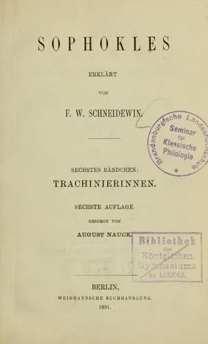 Cover of Sophokles