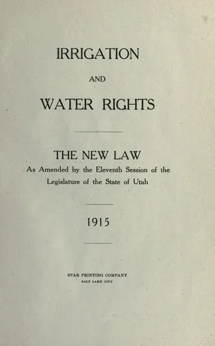 Cover of Irrigation and Water Rights