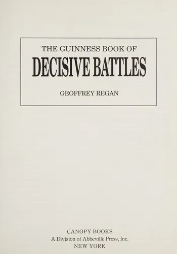 Cover of The Guinness Book of Decisive Battles
