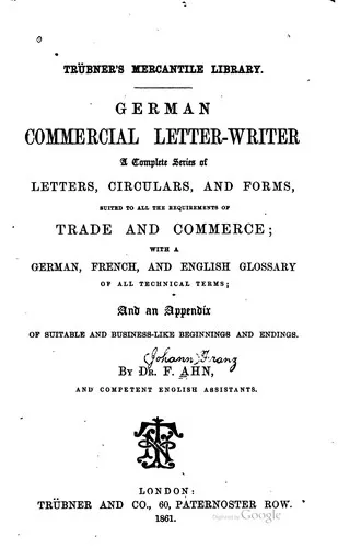Cover of German Commercial Letter-writer