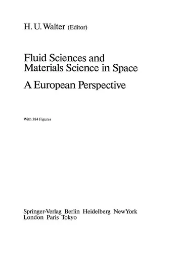 Cover of Fluid Sciences and Materials Science in Space