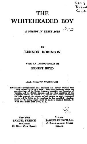 Cover of The Whiteheaded Boy
